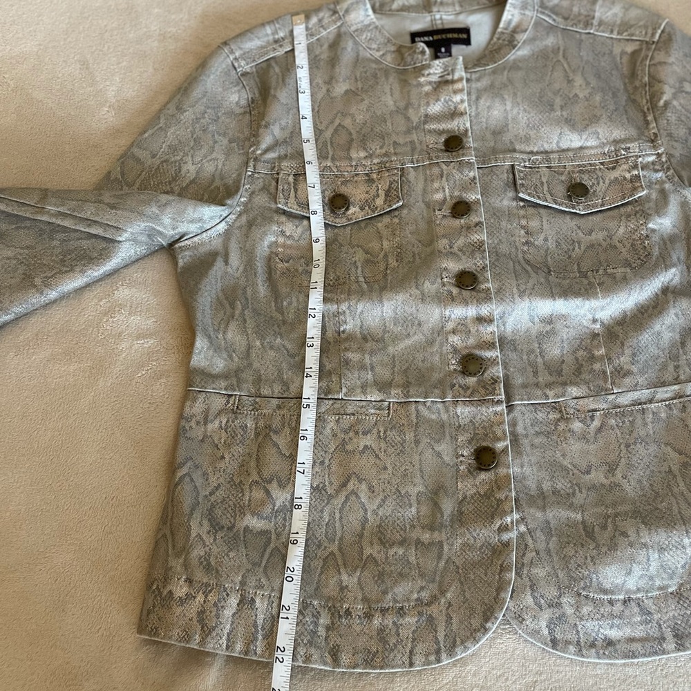 Dana Buchman Snake Skin Jacket - Size 8 - Picture 11 of 11